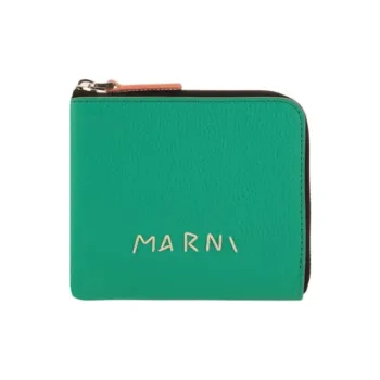 MARNI Calfskin Wallet Men's Sea Green