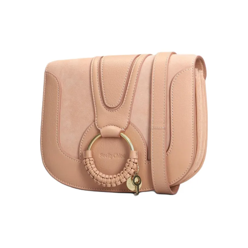 See By Chloe Hana Leather With Suede Crossbody Bag, Shoulder Bag Women's Pink-1