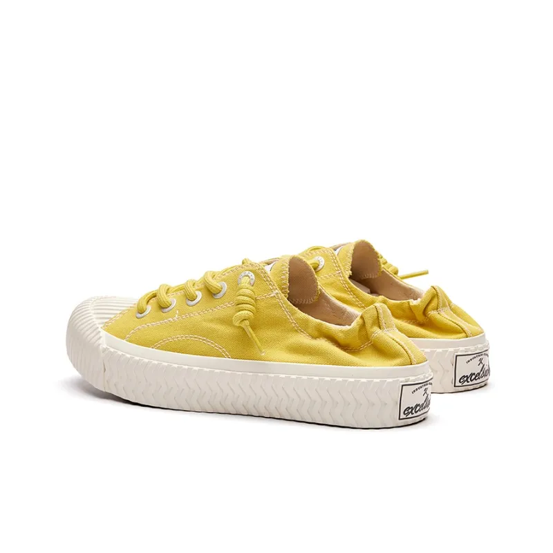 Excelsior Canvas Shoes Unisex Low Top Mustard Yellow-3