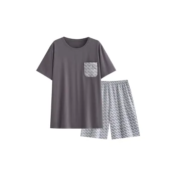 Follow The United States Pajama Set Men's Dark Gray