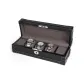 5 Watch Slot-Black Microfiber Leather+Gray Fleece