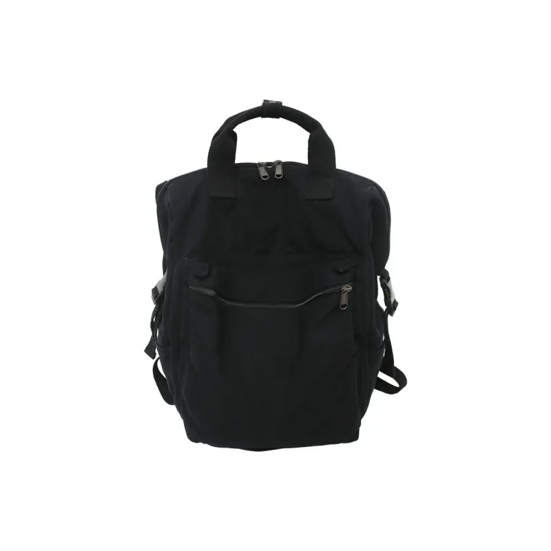 HAWA Canvas Backpack Regular Unisex Green/Black/Ecru/Brown-5