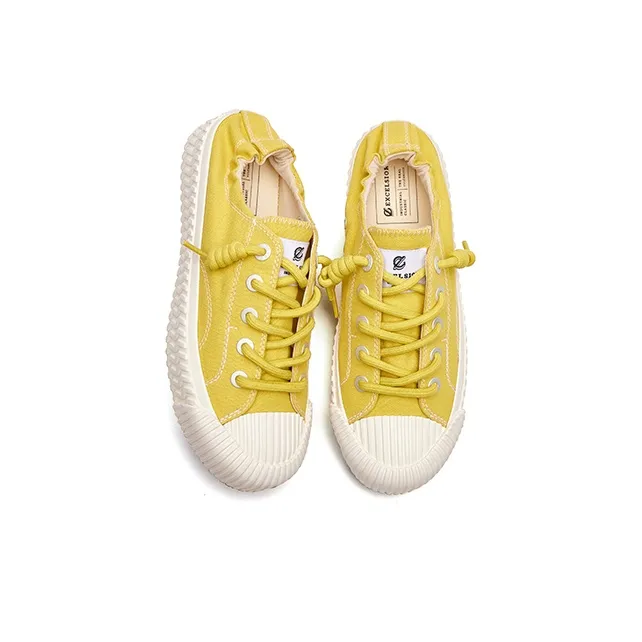 Excelsior Canvas Shoes Unisex Low Top Mustard Yellow-2