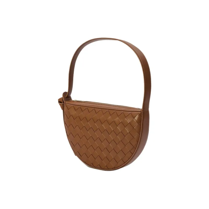 Bottega Veneta Lambskin Handbag, Shoulder Bag Women's Tan-1