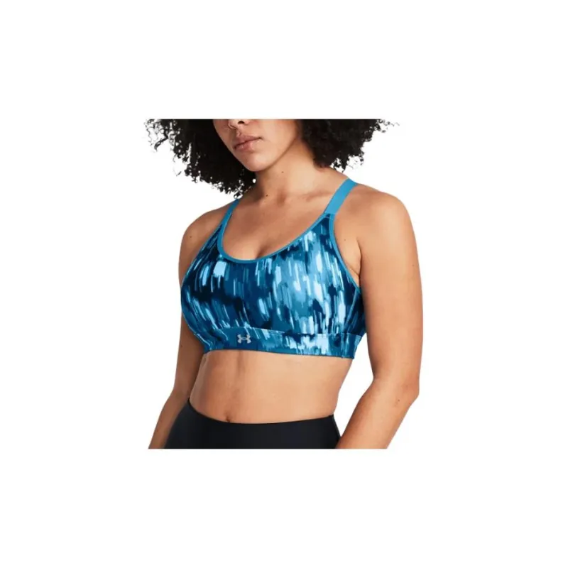 Under Armour Continuum Mid Printed Sports Bra Bra Women's Blue-2
