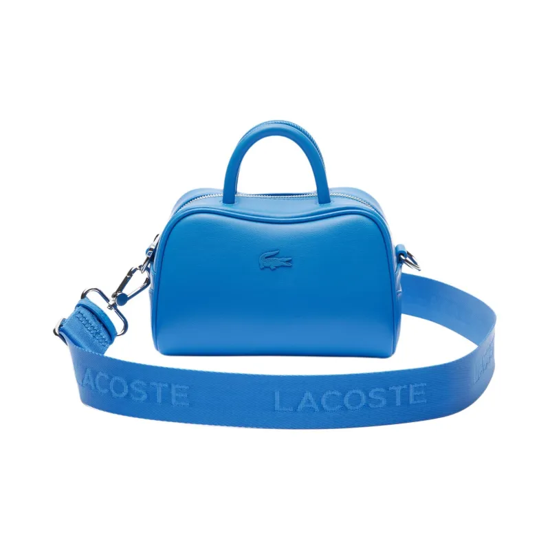 LACOSTE PU Shoulder Bag, Crossbody Bag, Handbag Trumpets Women's Blue-0