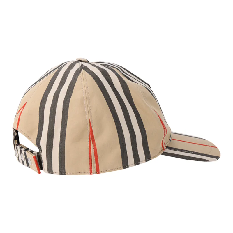 Burberry Vintage Check Cotton Baseball Cap Monogram Motif Archive Beige-2