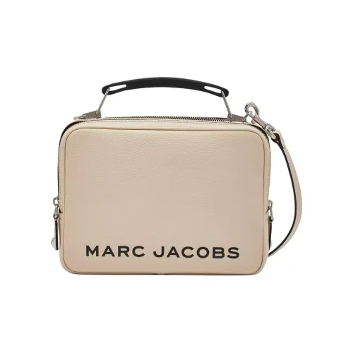 MARC JACOBS Eggstone Grain Leather Box Bag Handbag Shoulder Bag Crossbody Bag Women's Light Beige