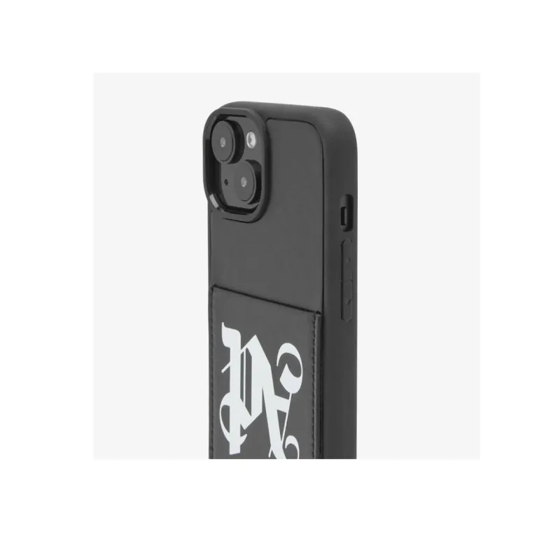 PALM ANGELS Leather Material Durable Phone Cases Compatibility With IPhone 15 Trendy And Cool-5