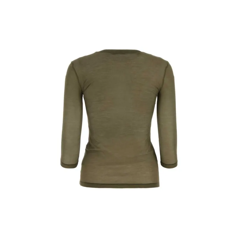 PRADA Logo Triangle Long Sleeved Top-1