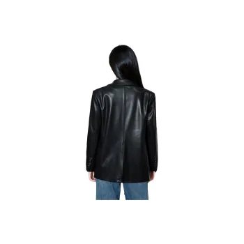 SMEN Leather Jacket Women's Black