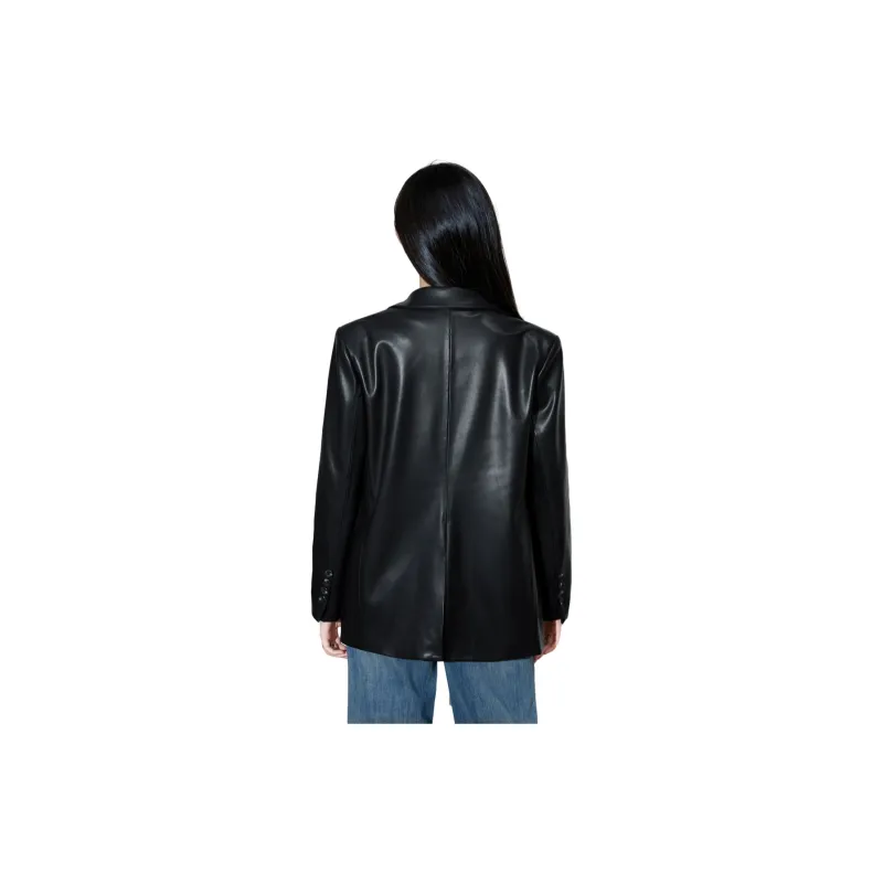 SMEN Leather Jacket Women's Black-0