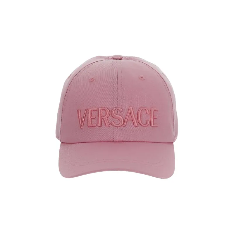 VERSACE Logo Embroidered Curved Peak Baseball Cap-1