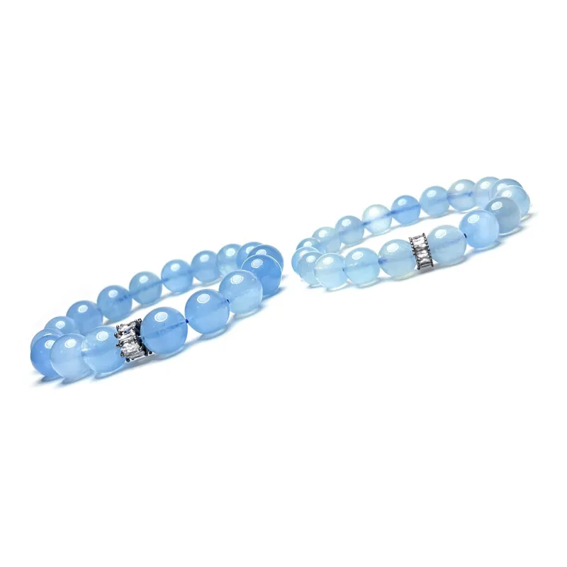 MOUNTAINS AND MANS Aquamarine Bracelets Unisex-7