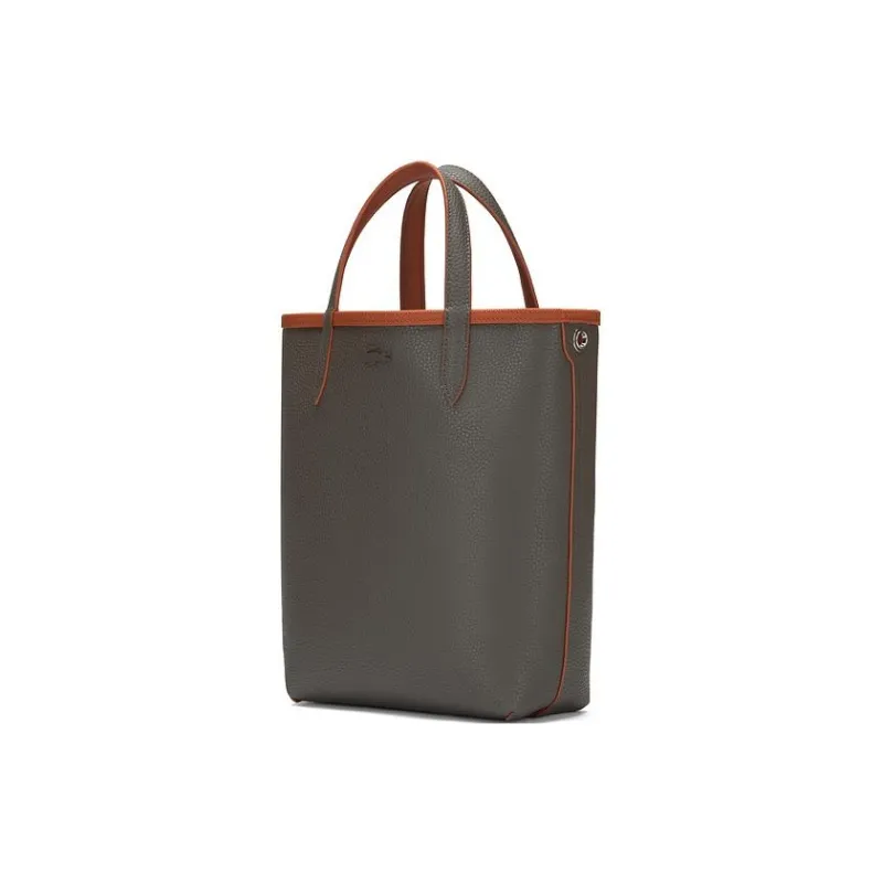 LACOSTE Handbags Red Tea Brown & Dark Cloud Black-2