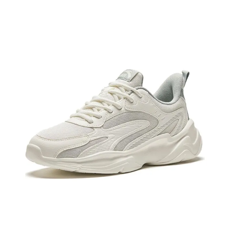 Anta Shock Absorbers With Slip Resistant Features Low Top Casual Shoes Women's White Green-1