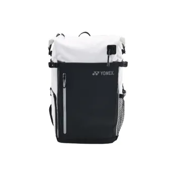 YONEX Artificial Leather Backpack Regular Unisex Black White/Light Gray Blue