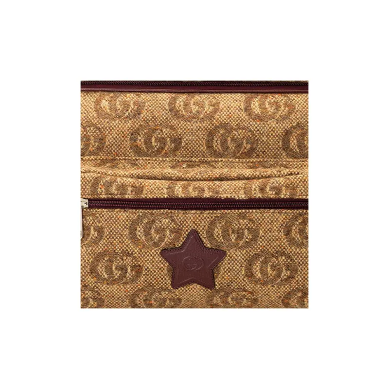 GUCCI Wool Jacquard Kids' Backpacks Regular Kids' Brown-7