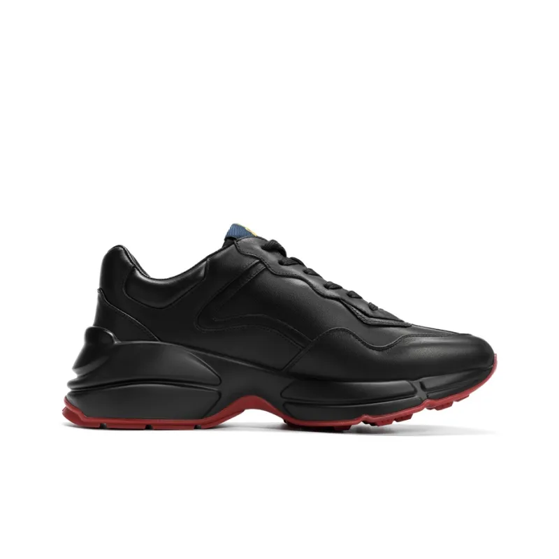 ROBERTA DI CAMERINO Anti Slip And Wear Resistant Height Increasing Low Top Chunky Sneakers Men's Black-1