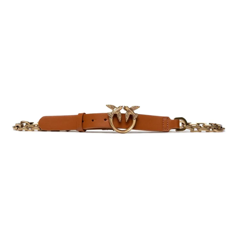 PINKO Love Birds Leather Belt-0