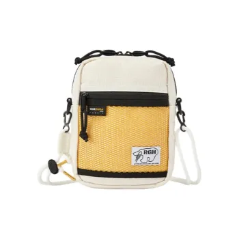 Rough Enough Nylon Fabric Cell Phone Pouch Shoulder Bag Crossbody Bag Regular Unisex Ecru