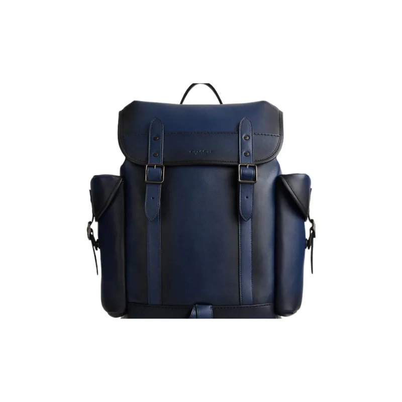 COACH Hitch Glove Tanned Leather Backpack Large Size Men's Dark Blue-3
