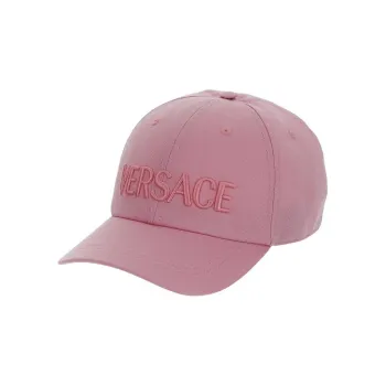 VERSACE Logo Embroidered Curved Peak Baseball Cap