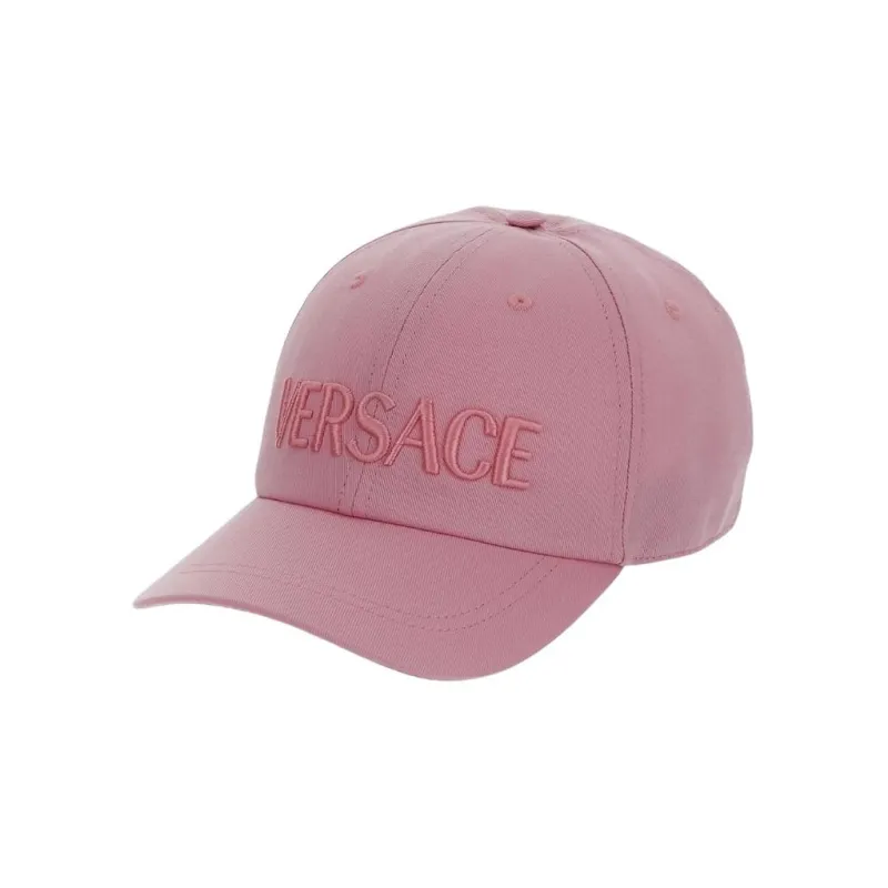 VERSACE Logo Embroidered Curved Peak Baseball Cap-0
