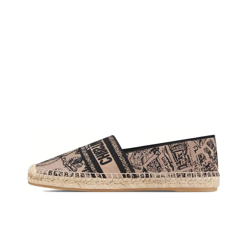 DIOR Granville Espadrilles Women's Beige Black-0
