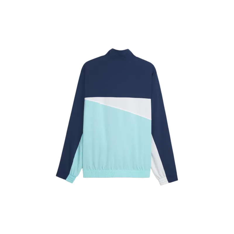 PUMA Rainbow Logo Print Jackets Men Blue-1
