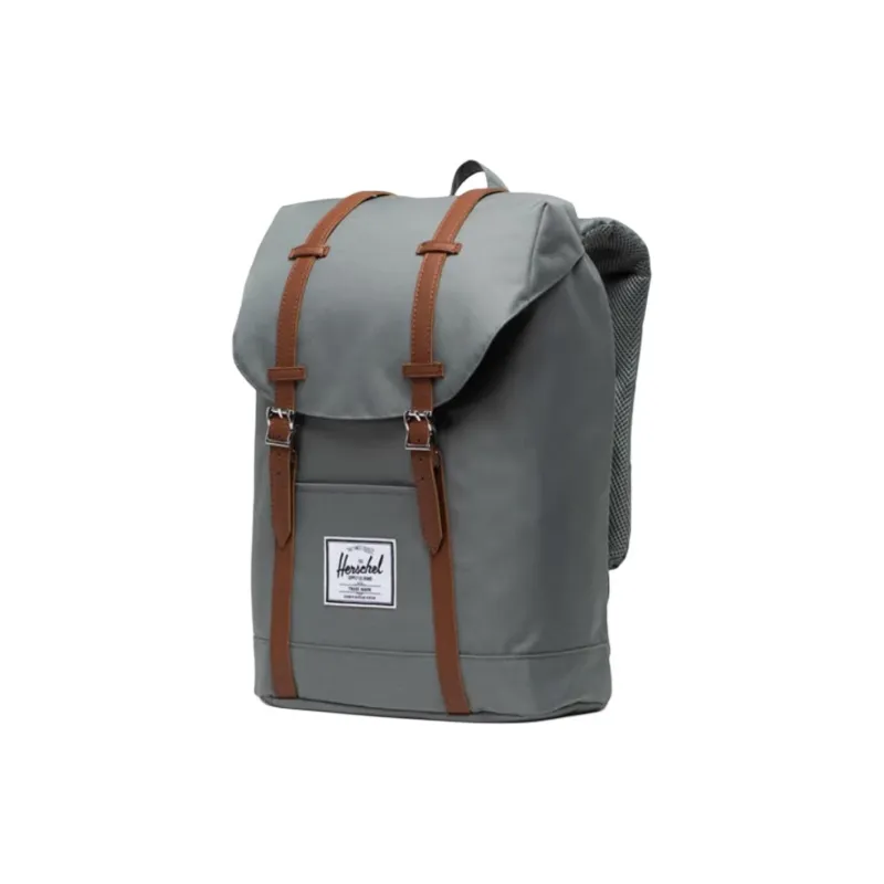 Herschel Polyester Backpack Large Size Unisex Sage Gray-1