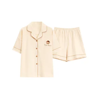 The Story Of The Flower Season Pajama Set Women's Apricot