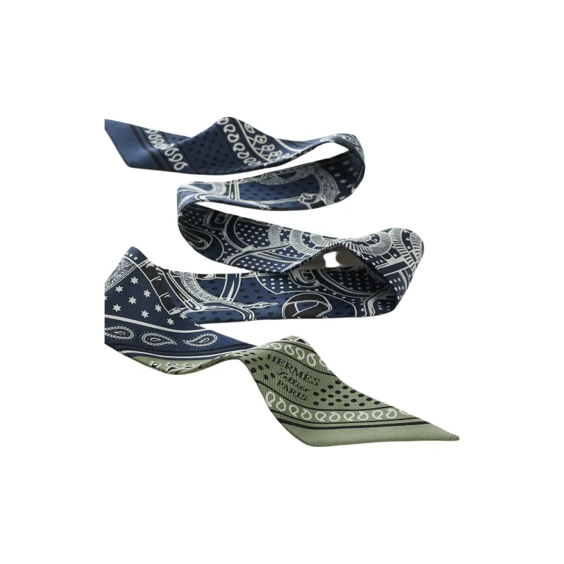 HERMES Twilly Silk Scarves Men-2