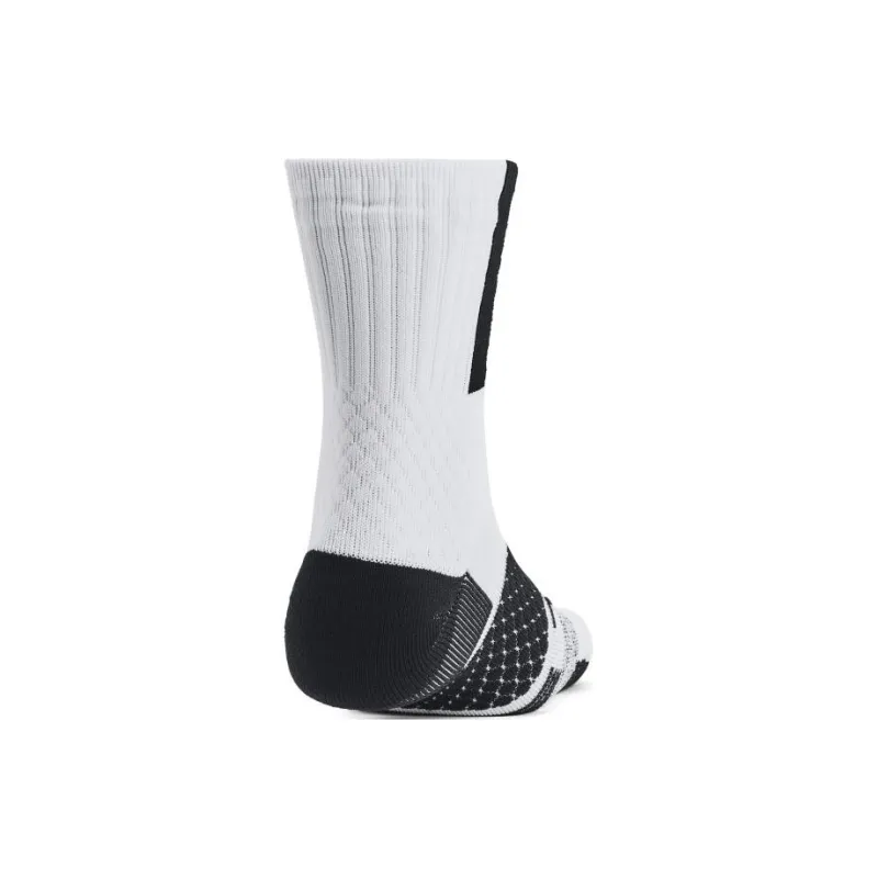 Under Armour Johnson Mid Calf Socks Unisex 1 Pack White-1