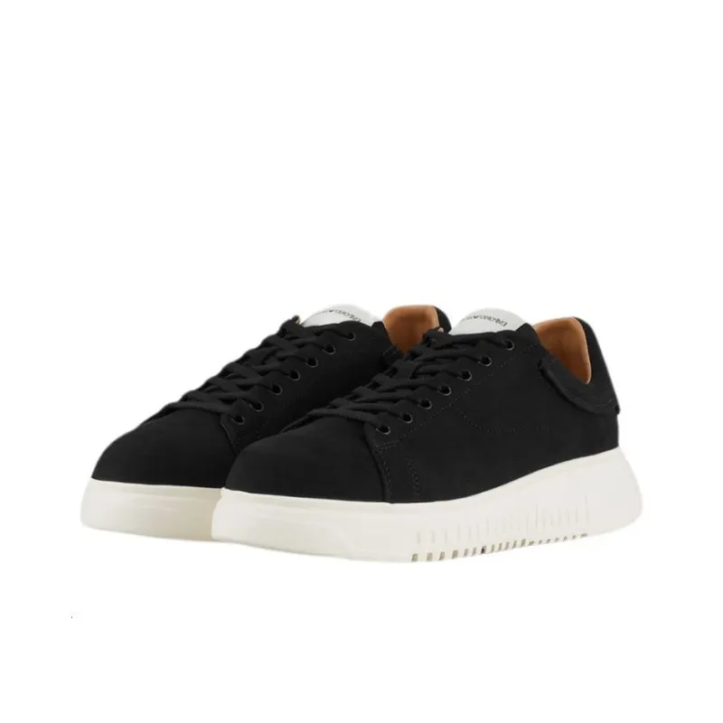 EMPORIO ARMANI Logo Patch Low-Top Sneakers-3