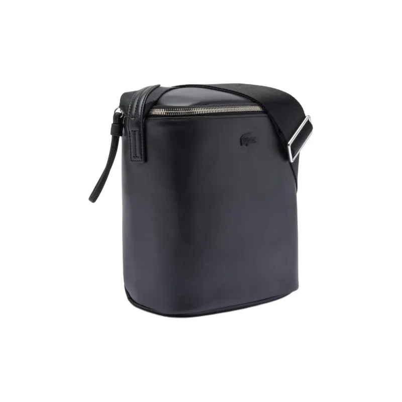 LACOSTE Cow Leather Camera Bag Shoulder Bag Crossbody Bag Unisex Black-1