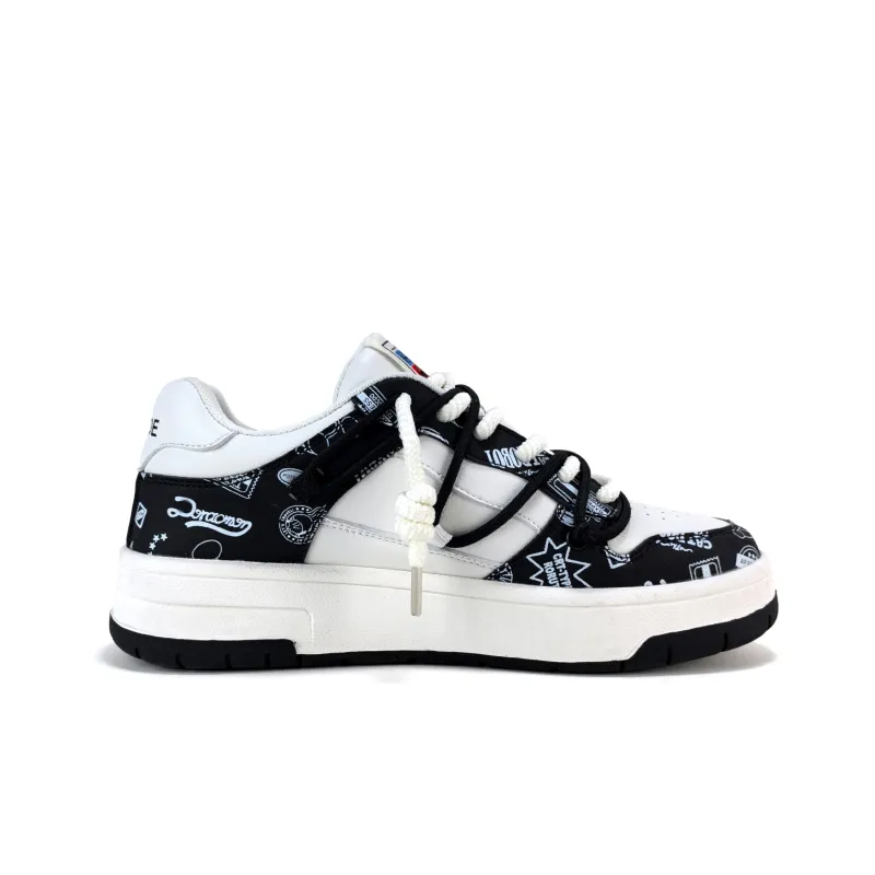 Yamid Slip Resistant, Abrasion Resistant, Breathable Low Top Skateboard Shoes Unisex Mismatched Couple Shoes-24