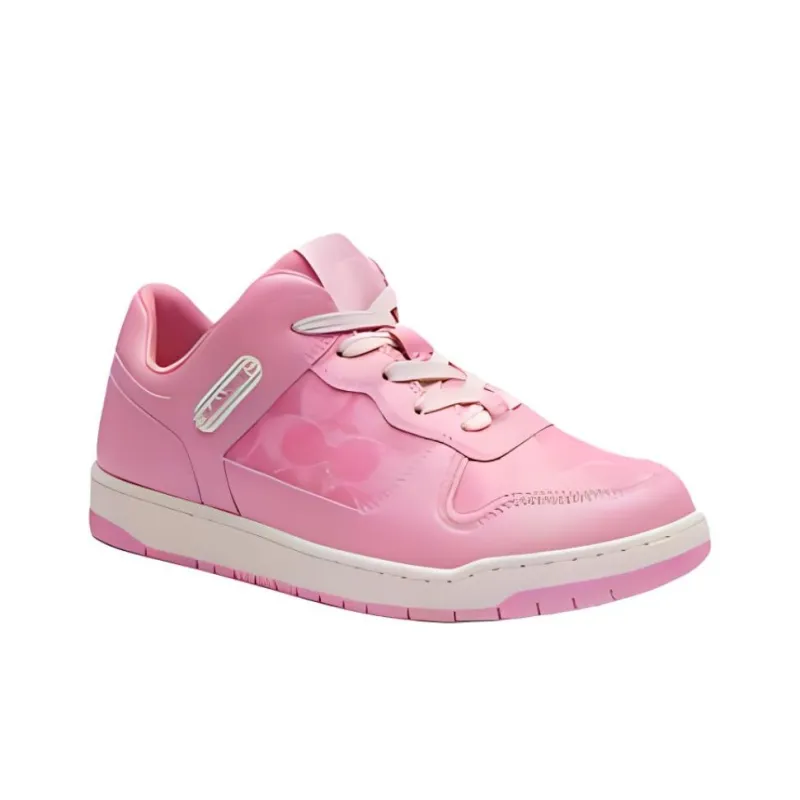 COACH C201 Low Top Skateboard Shoes Women's Pink-2