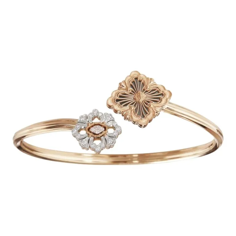 BUCCELLATI Rose Gold, White Gold, Onyx, Diamond Wristbands Unisex-0