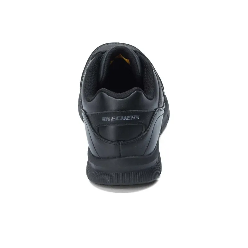 Skechers Abrasion Resistant Low Top Running Shoes Men's Black-3