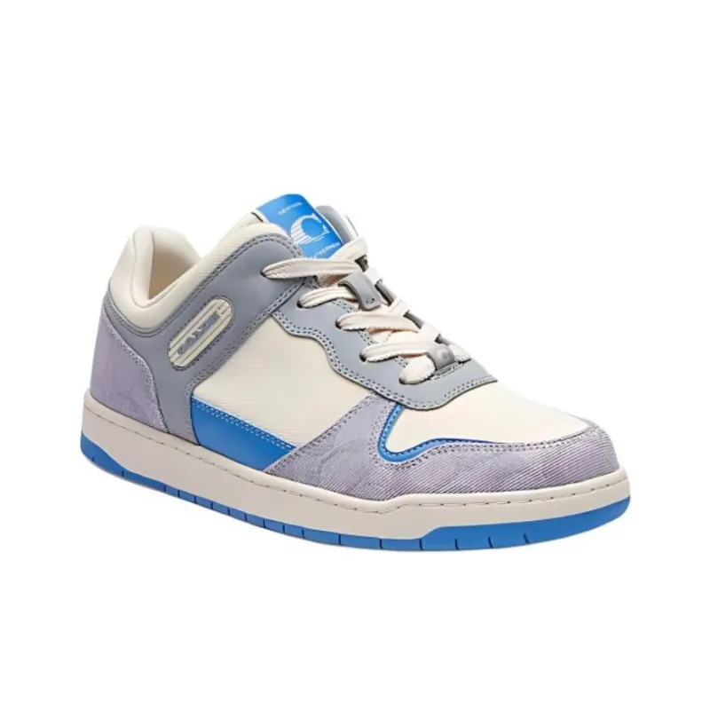 COACH C201 Low Top Skateboard Shoes Women's Gray-2