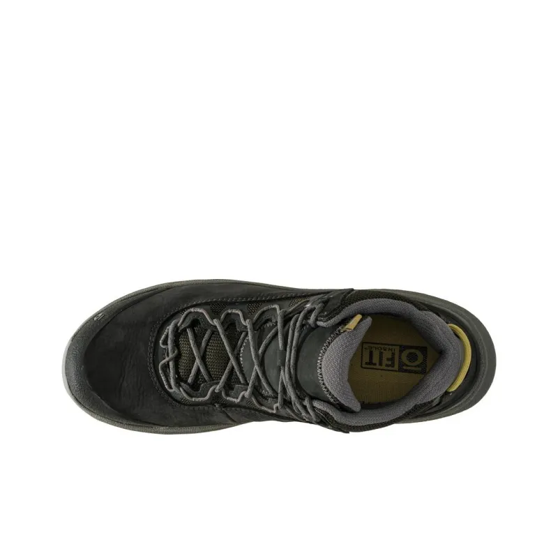 Oboz Footwear Cottonwood Mid Waterproof Cushioned Slip-Resistant Mid-Top Outdoor Shoes Men's Black Gray-3