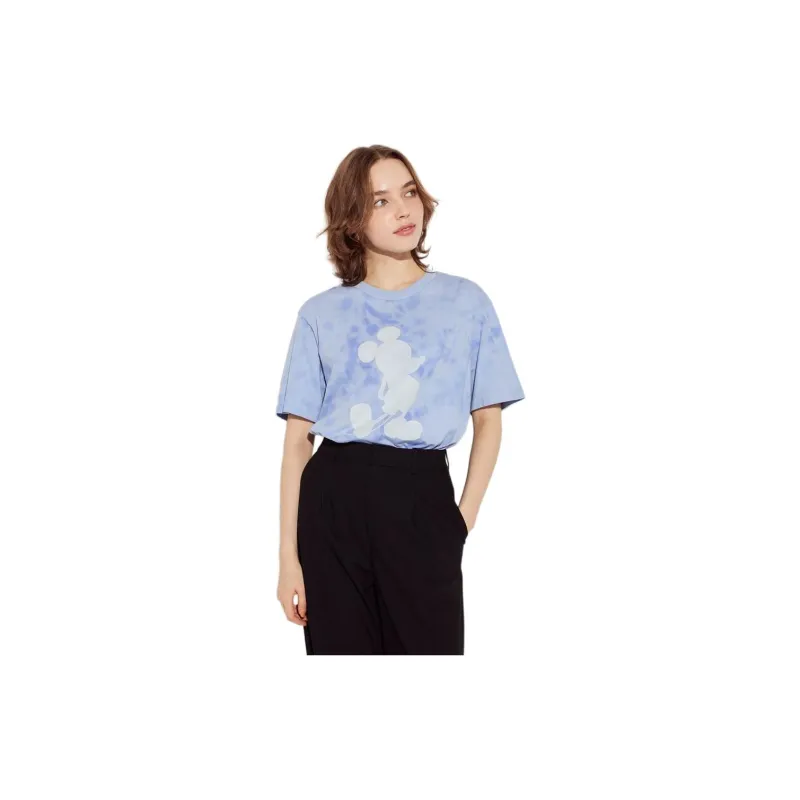 UNIQLO Regular T Shirt Unisex Aqua Blue-0
