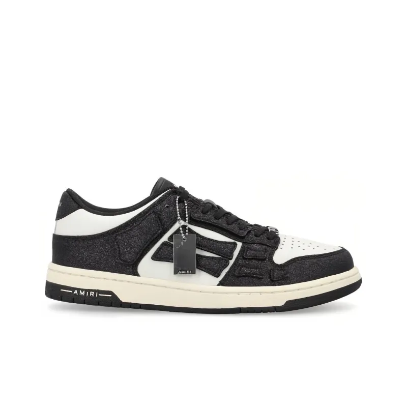 AMIRI Shimmer Skel Leather Sneakers-1