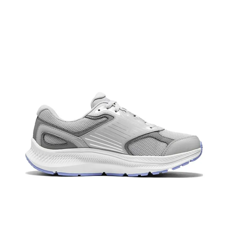 Skechers Anti Slip Wear Resistant Low Top Running Shoes Women's Gray Purple-1