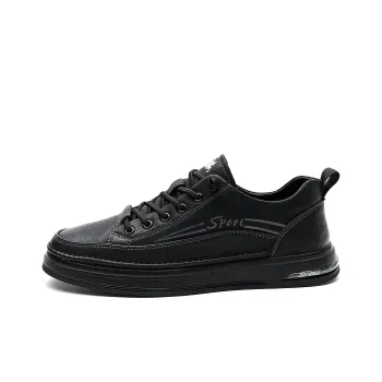 PLO CART Men's Casual Shoes Men Mid Top Black/Ecru/Gray