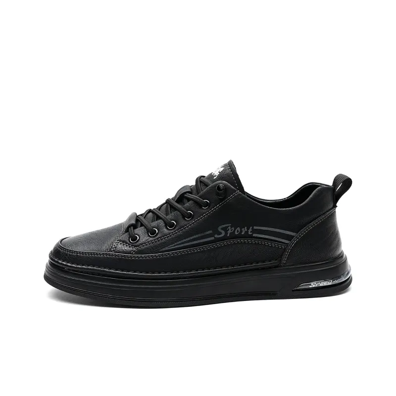 PLO CART Men's Casual Shoes Men Mid Top Black/Ecru/Gray-11