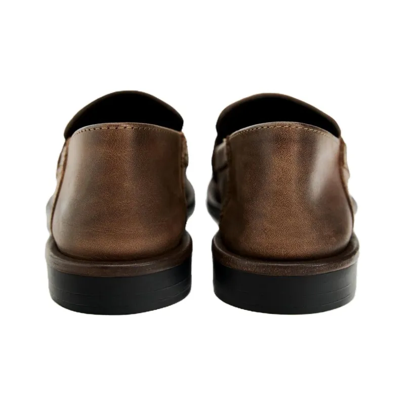 ZARA Loafers Women's Brown-3