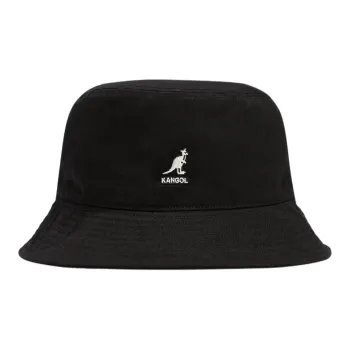 KANGOL Cotton Bucket Hats Unisex Black