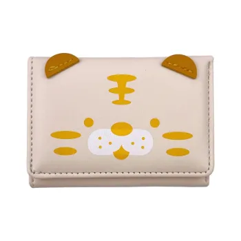 Worm's Home PU Coin Purses Card Holders Regular Women's White/Purple/Blue/Black/Pink